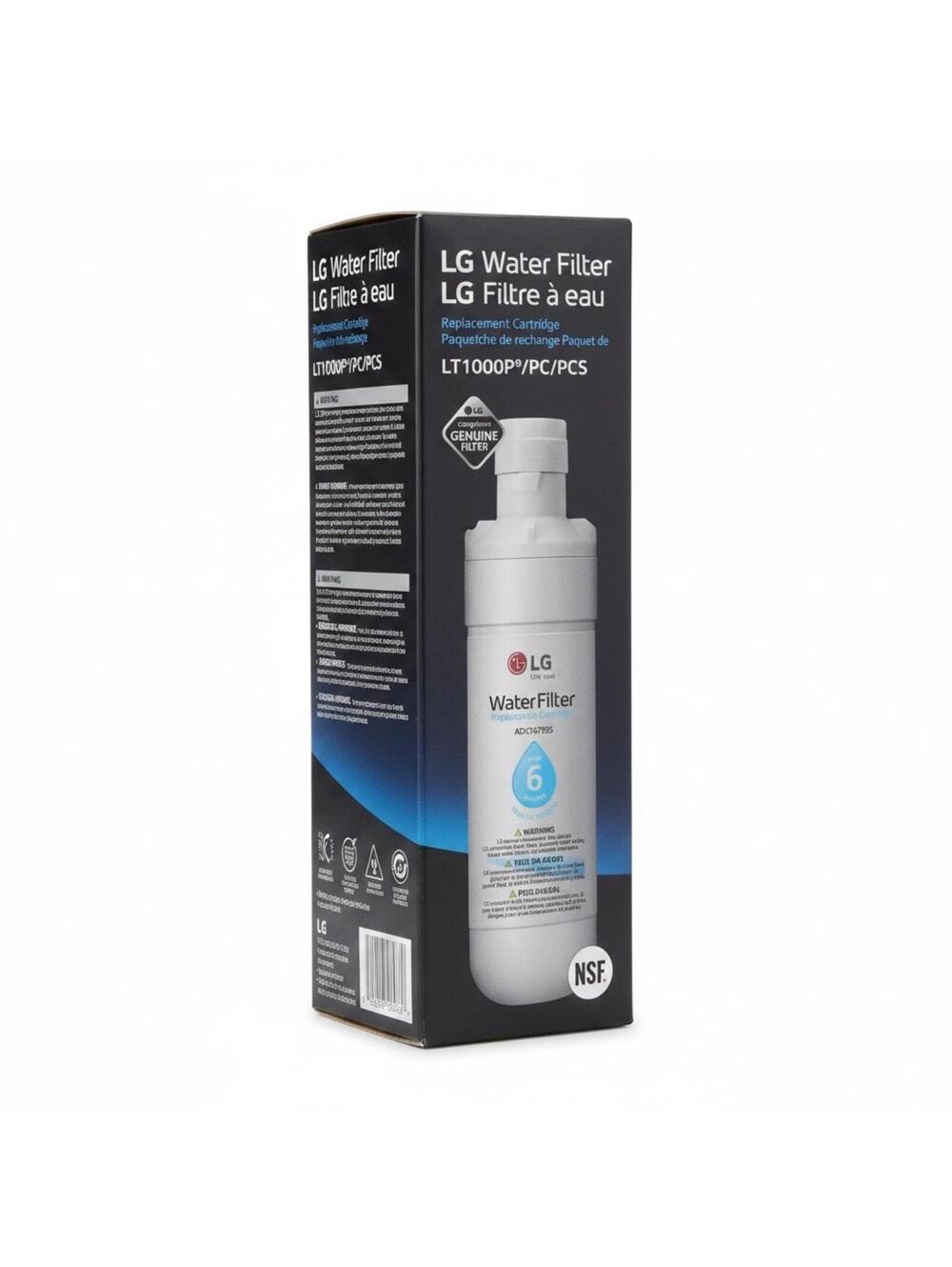 LG Water Filter LT1000P Refrigerator Replacement Cartridge NSF Fits LG Fridges